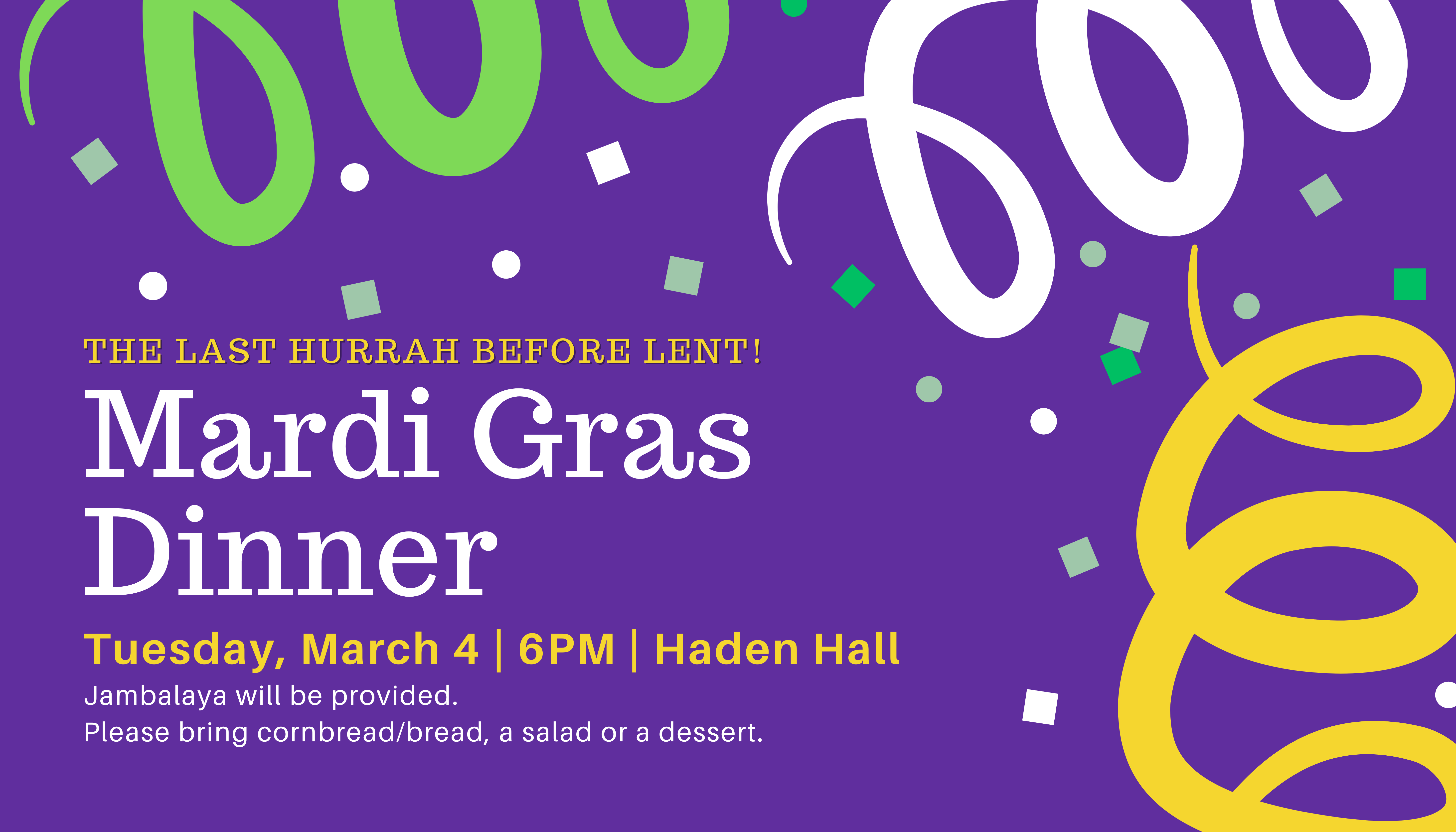 Mardi Gras Dinner